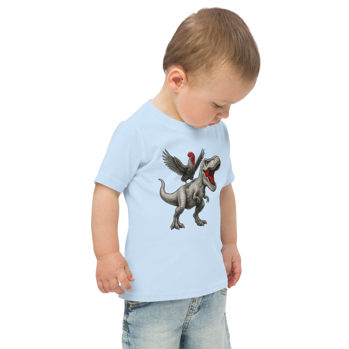 Chickasaurous Toddler jersey t-shirt