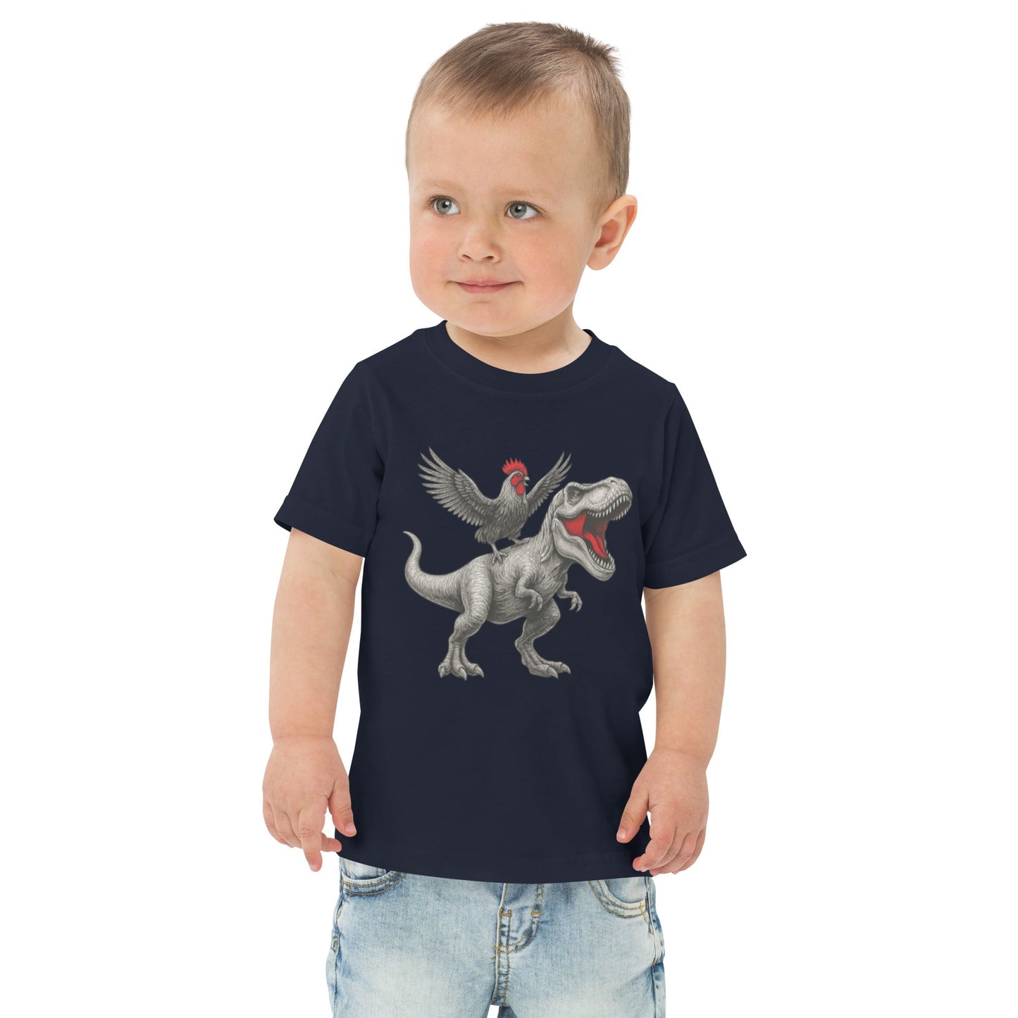 Chickasaurous Toddler jersey t-shirt