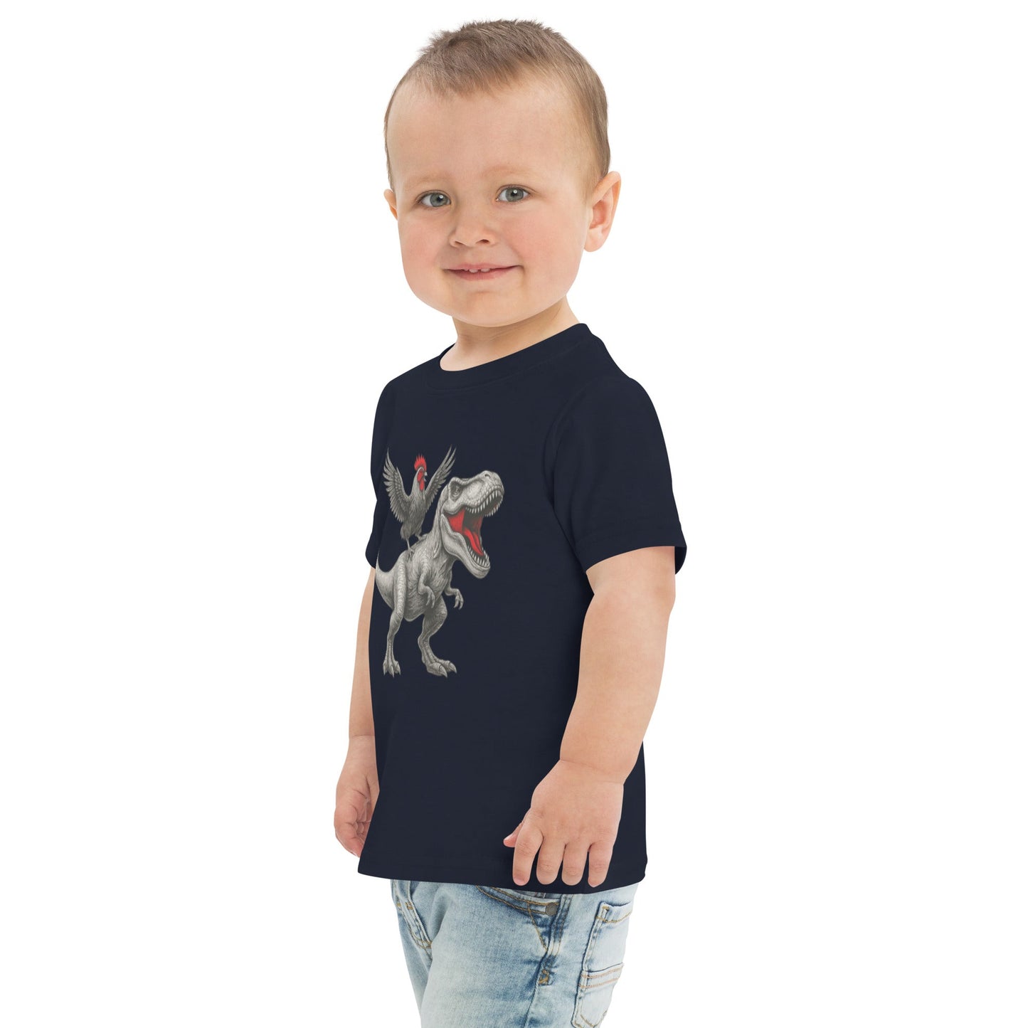 Chickasaurous Toddler jersey t-shirt