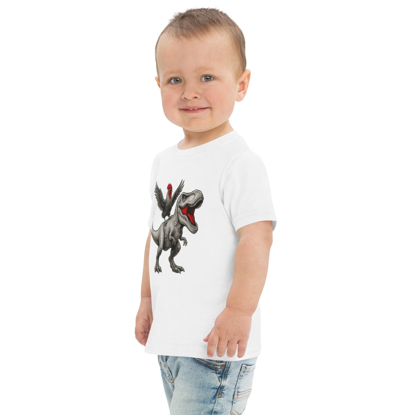 Chickasaurous Toddler jersey t-shirt