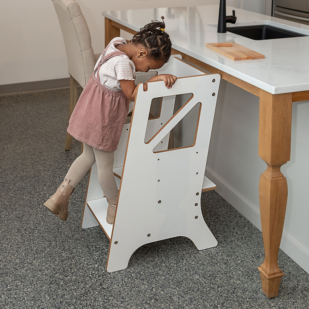 Tour d’apprentissage évolutive en bois pour enfants - Le Mini Chef