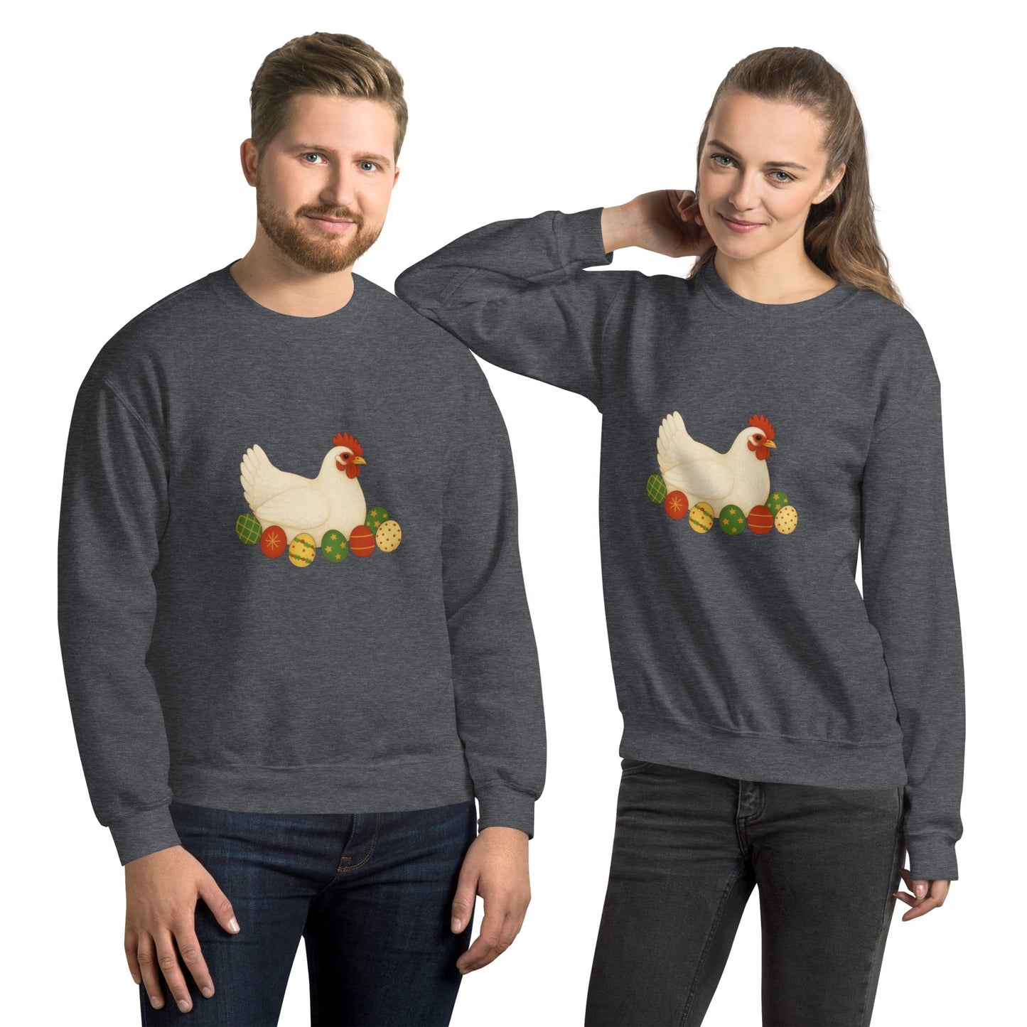 Chickmas Sweater Leghorn Unisex Sweatshirt