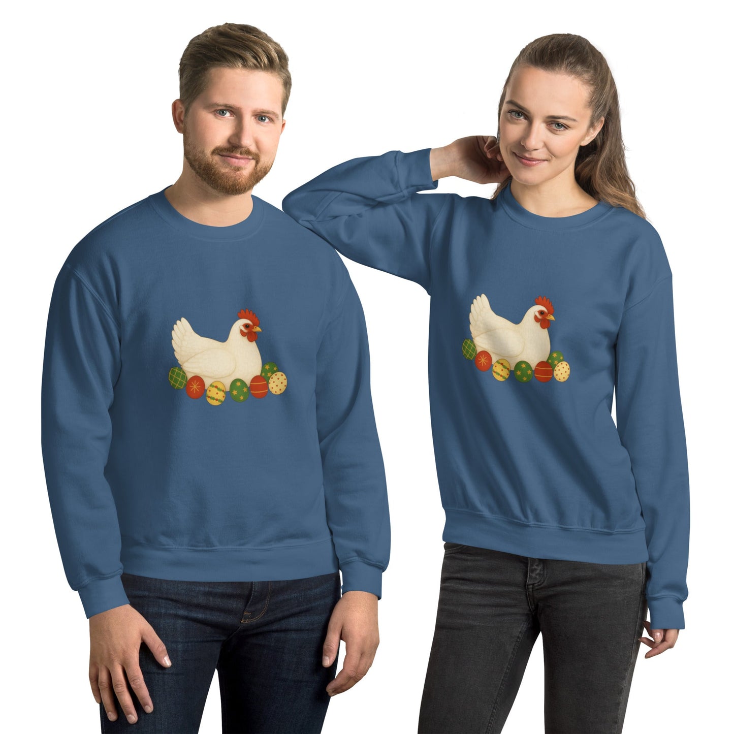 Chickmas Sweater Leghorn Unisex Sweatshirt