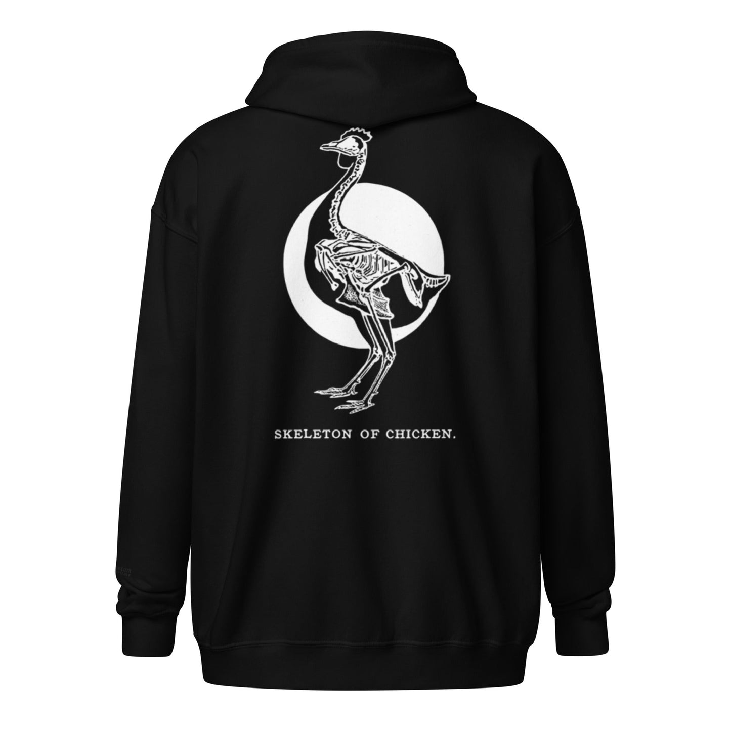 Retro Chicken Skeleton Unisex heavy blend zip hoodie
