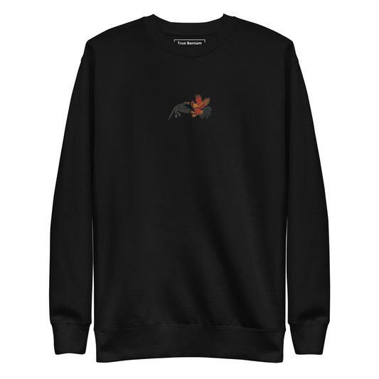 Chickasaurous Battle Unisex Premium Sweatshirt