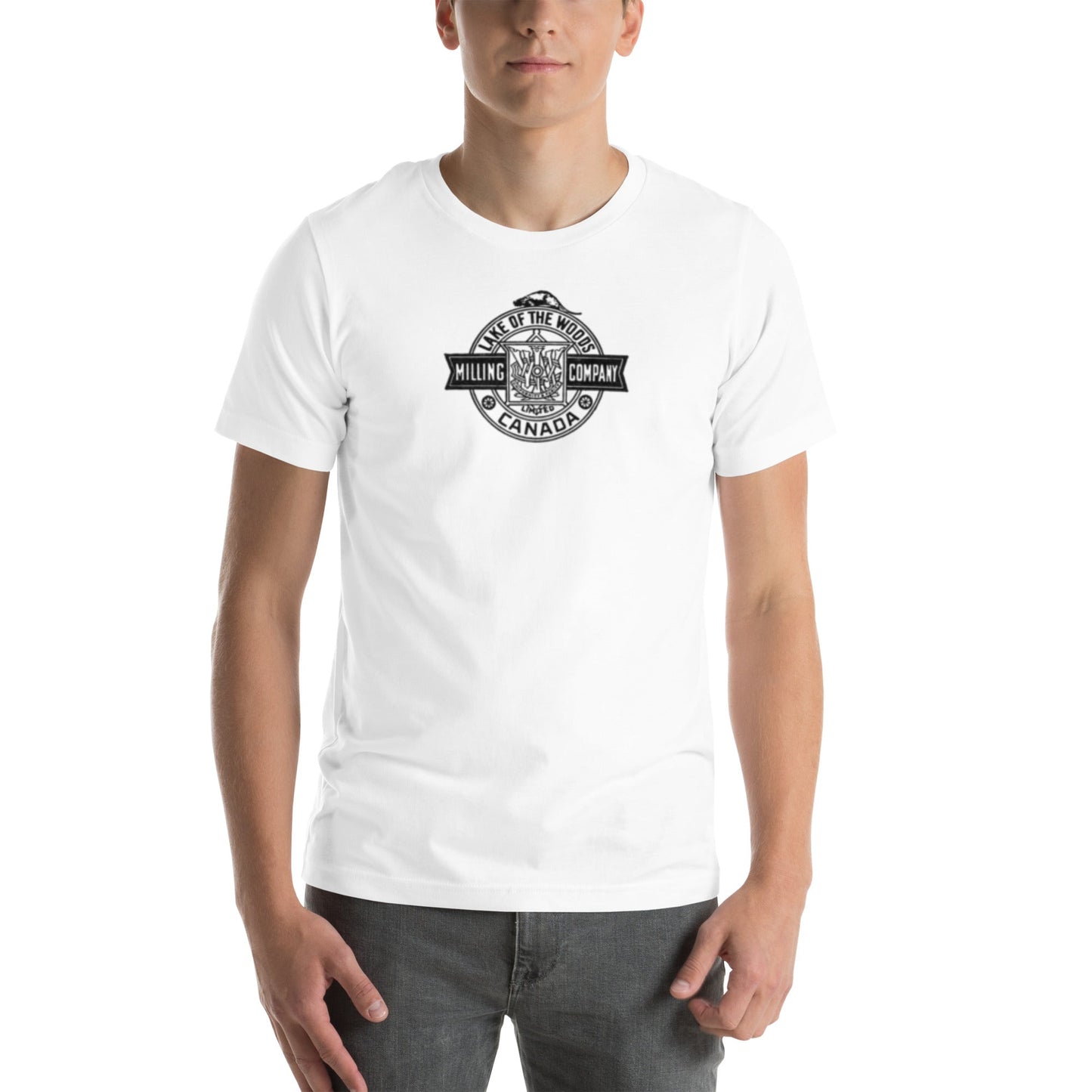 Retro Lake of the Woods Milling Company Unisex t-shirt