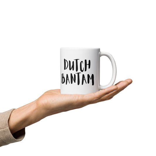 Dutch Bantam white glossy mug