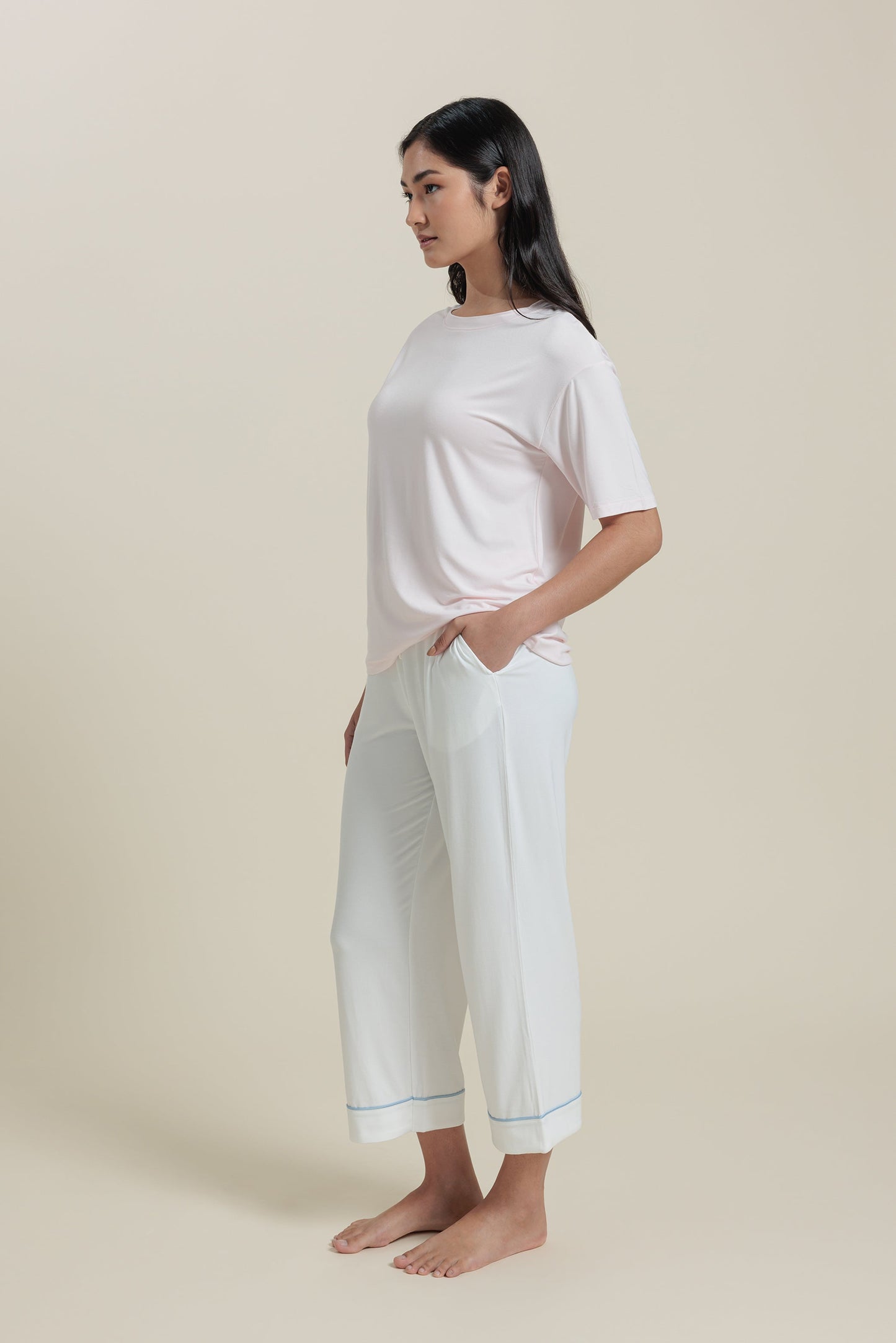 Bamboo Pajama Cropped Pants