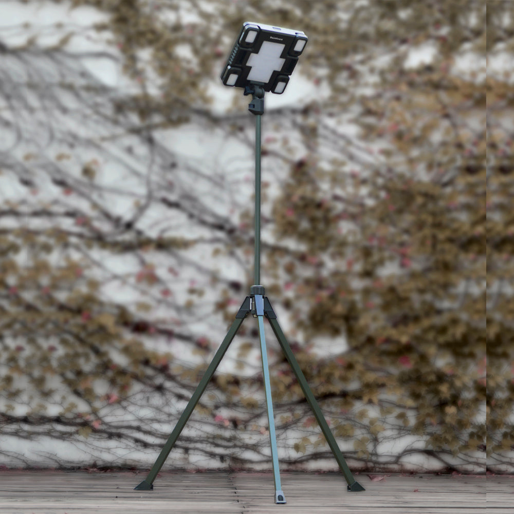 TRU De-LIGHT WHITENIGHT Multipurpose LED Solar / AC / DC - Garden, Camping Main Light + 4 Independent Detachable Multi Mode Side Lights / Tripod + Carrying Bag