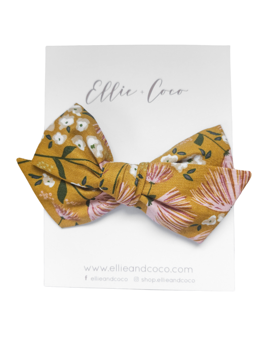 Blush 'n Butterscotch Oversize Bow