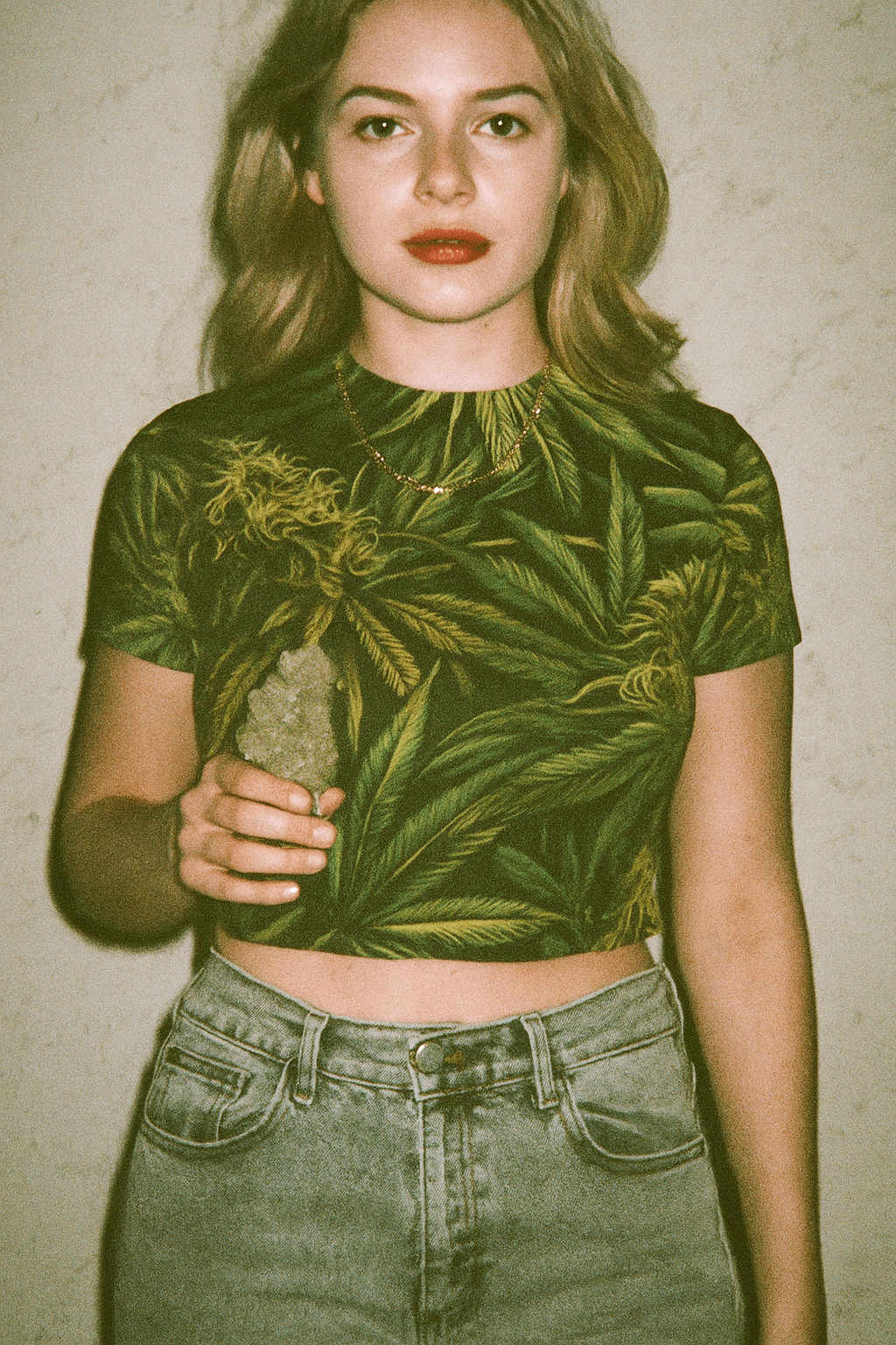 Big Buds Mesh Crop Top