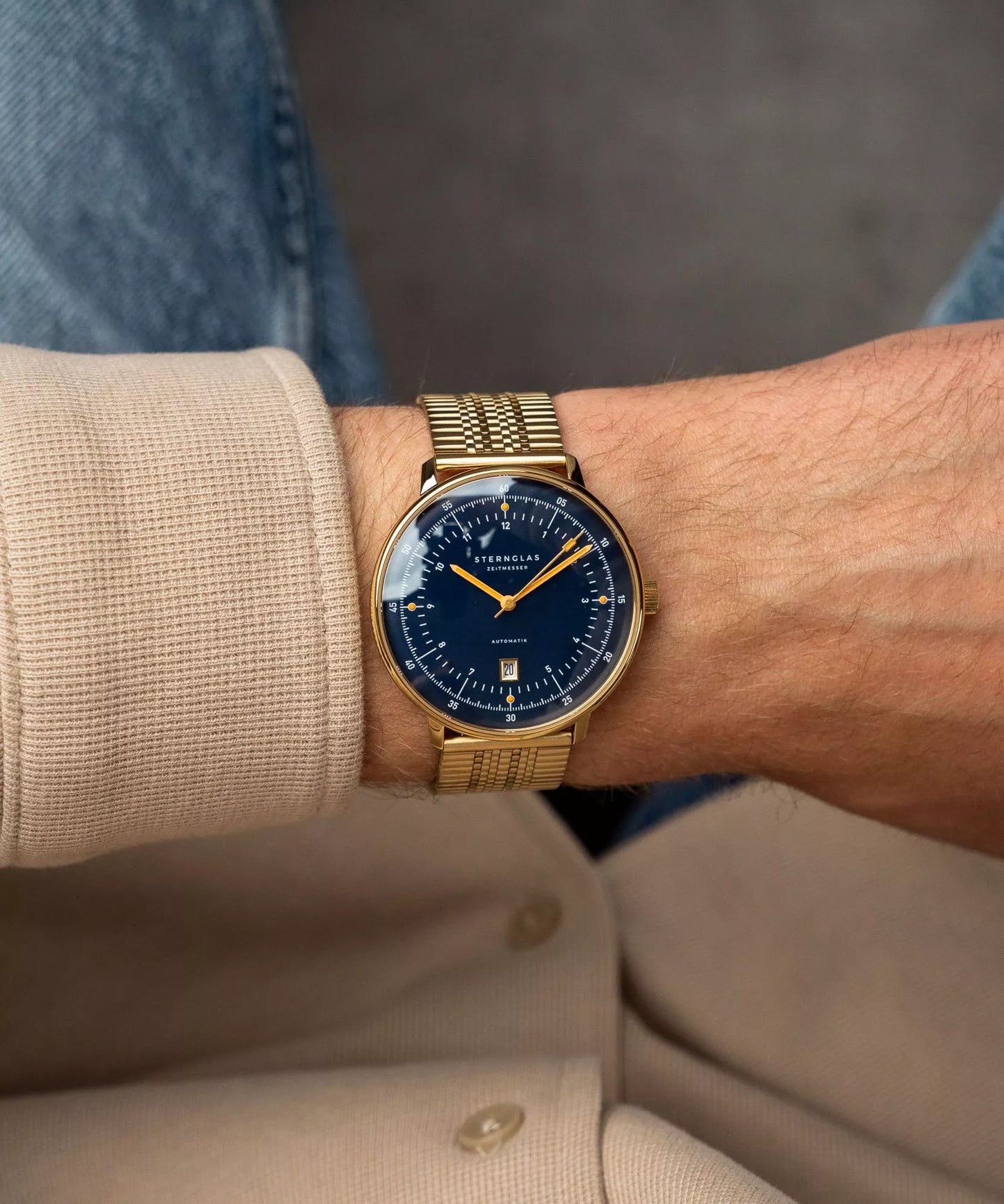 Sternglas Hamburg Men's 42 mm Quartz Watch