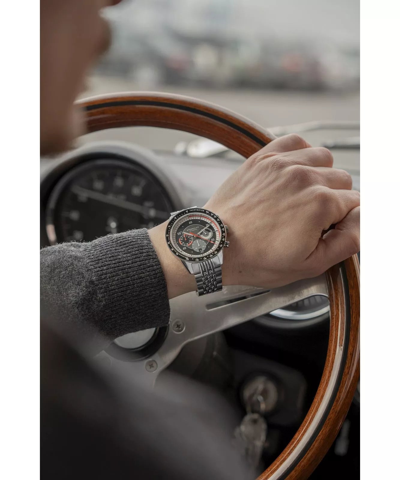 Sternglas Tachymeter 2.0 Men's 44 mm Quartz Watch